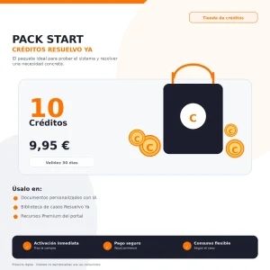 PACK START — 10 Créditos